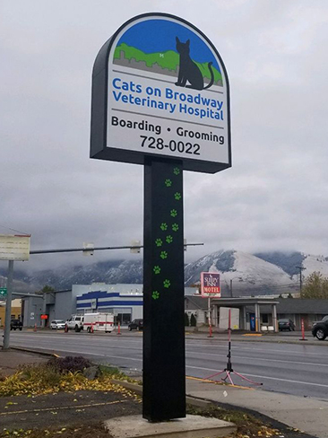 cats on broadway sign