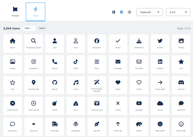Digital Marketing And Website Tools - Font Awesome Icons