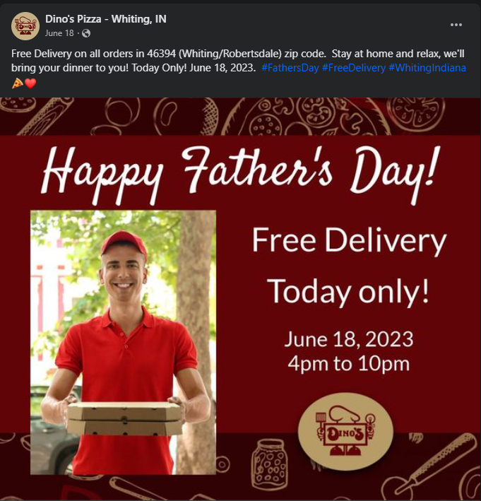 social post example for social media services