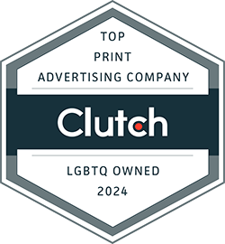 top clutch.co print advertising company lgbtq owned 2024